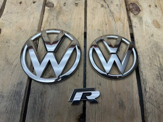 PACK EMBLEMAS VOLKSWAGEN R ORIGINALES