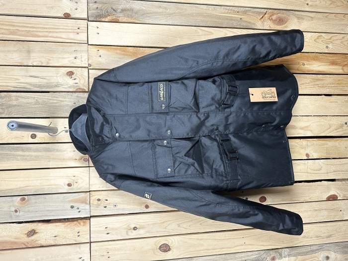 CHAQUETA T-S MOTO IMPERMEABLE GARIBALDI NEGRA 2