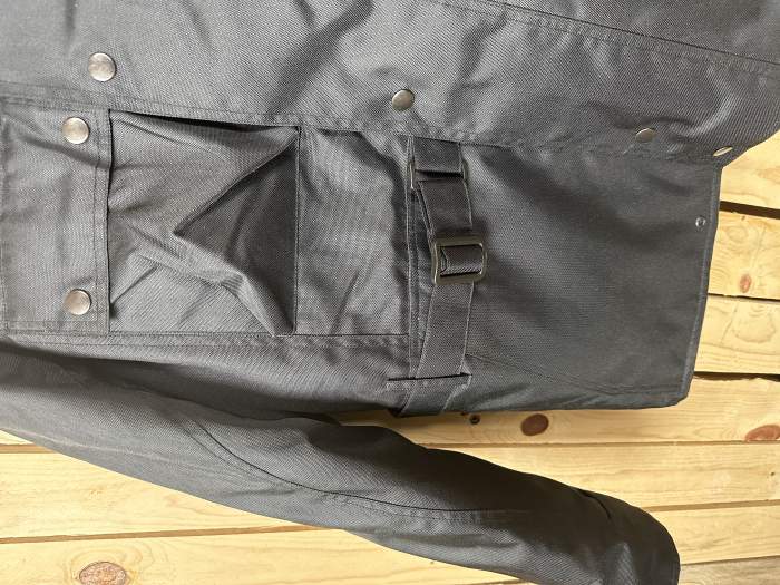 CHAQUETA T-S MOTO IMPERMEABLE GARIBALDI NEGRA 2