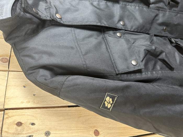 CHAQUETA T-S MOTO IMPERMEABLE GARIBALDI NEGRA 2