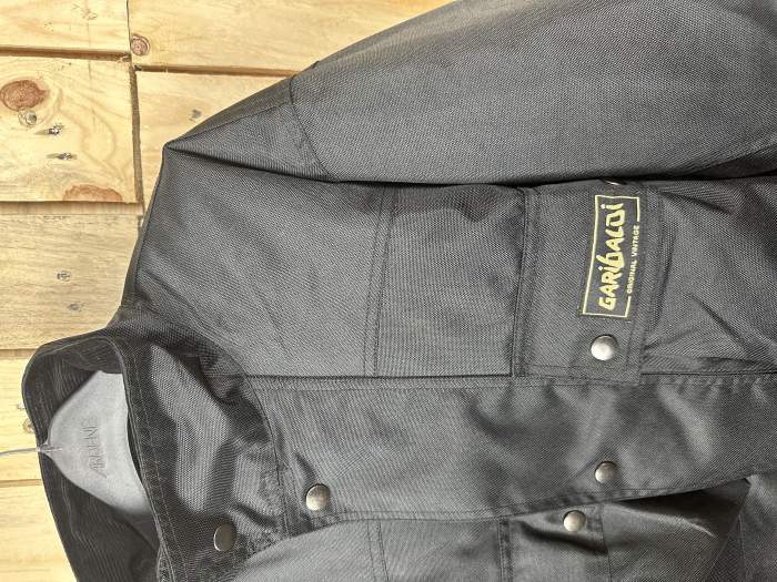 CHAQUETA T-S MOTO IMPERMEABLE GARIBALDI NEGRA 2