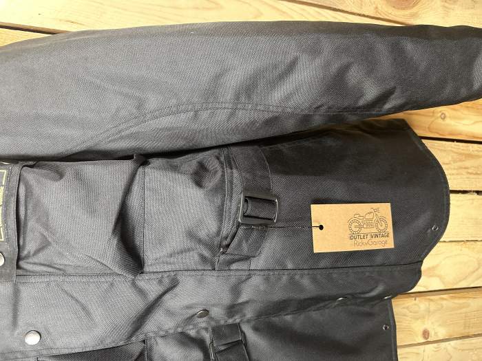 CHAQUETA T-S MOTO IMPERMEABLE GARIBALDI NEGRA 2