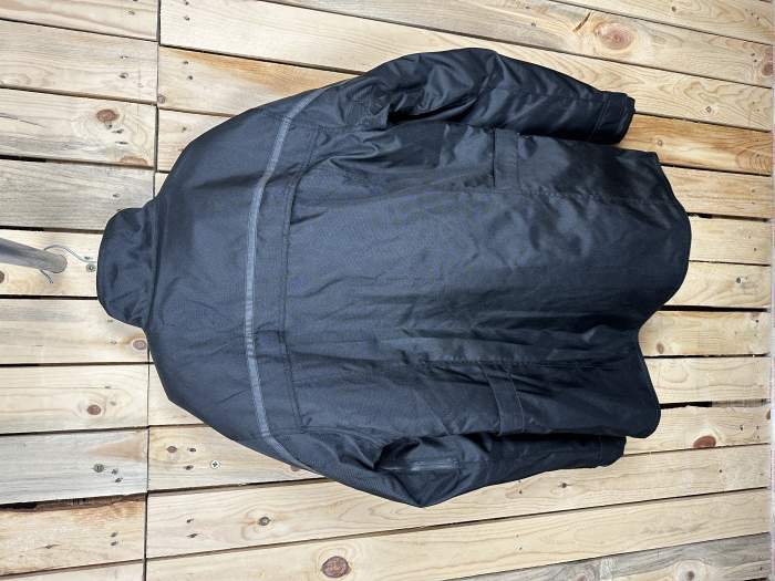 CHAQUETA T-S MOTO IMPERMEABLE GARIBALDI NEGRA 2