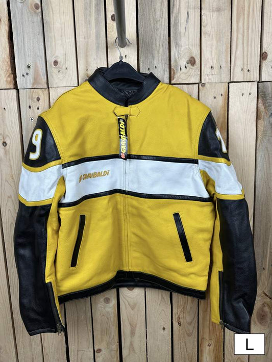 CHAQUETA T-L DE MOTO GARIBALDI AMARILLO 19 B