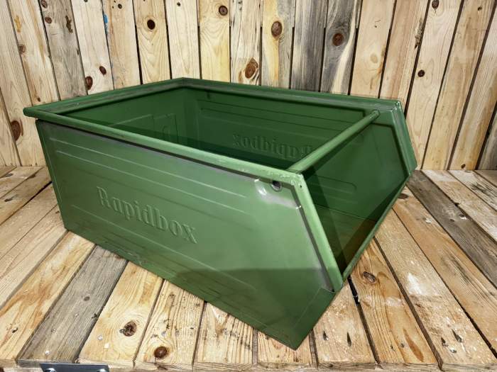 GAVETA METÁLICA APILABLE GRANDE - QrBox.es