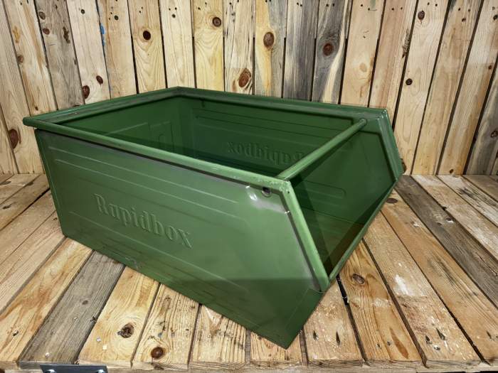 GAVETA METÁLICA APILABLE GRANDE - QrBox.es
