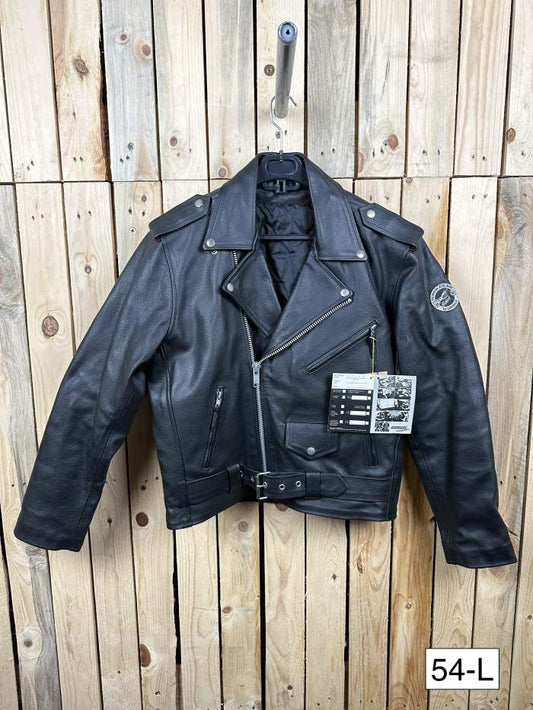 CHAQUETA T-L CASUAL CUERO NEGRO GARIBALDI 2