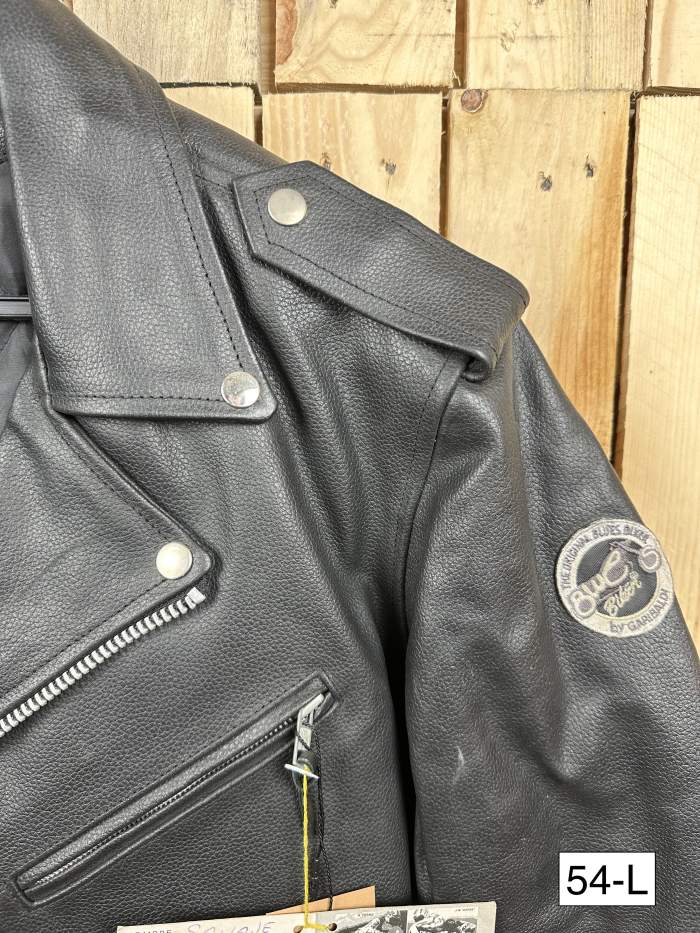 CHAQUETA T-L CASUAL CUERO NEGRO GARIBALDI 2