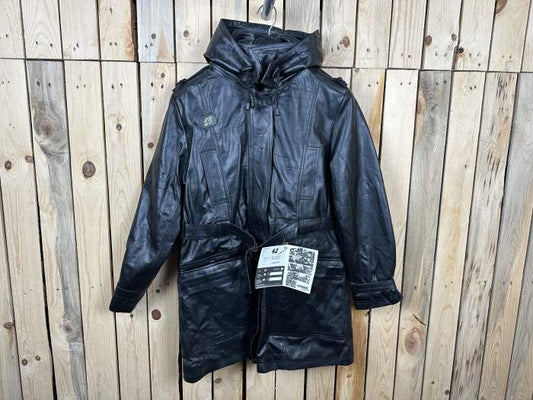 CHAQUETA T-XS MUJER GARIBALDI CUERO NEGRO