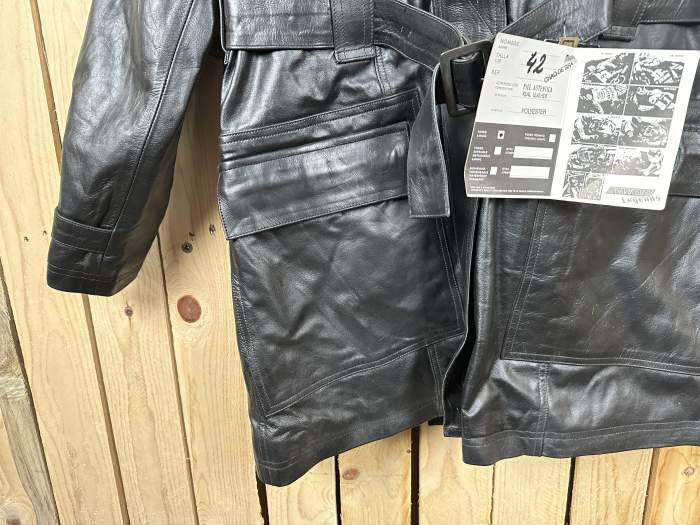 CHAQUETA T-XS MUJER GARIBALDI CUERO NEGRO