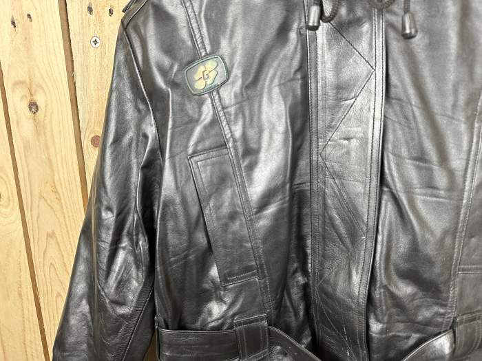 CHAQUETA T-XS MUJER GARIBALDI CUERO NEGRO