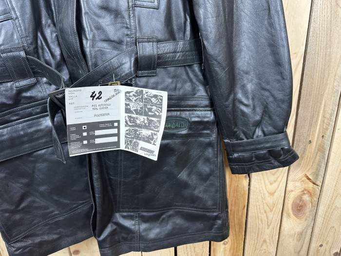 CHAQUETA T-XS MUJER GARIBALDI CUERO NEGRO