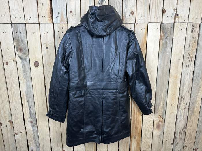 CHAQUETA T-XS MUJER GARIBALDI CUERO NEGRO
