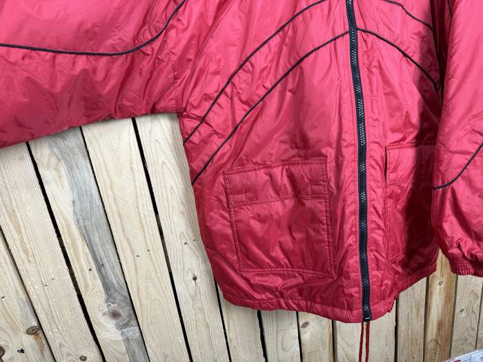 CHAQUETA VINTAGE T-L CASUAL ROJO - QrBox.es