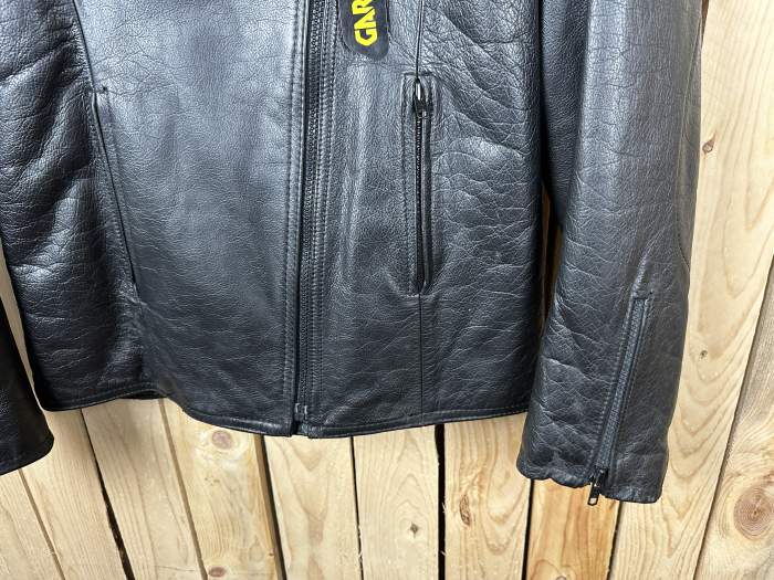 CHAQUETA T-S CASUAL CUERO GARIBALDI NEGRA