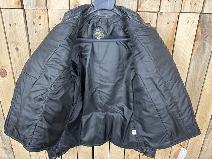 CHAQUETA T-S CASUAL CUERO GARIBALDI NEGRA