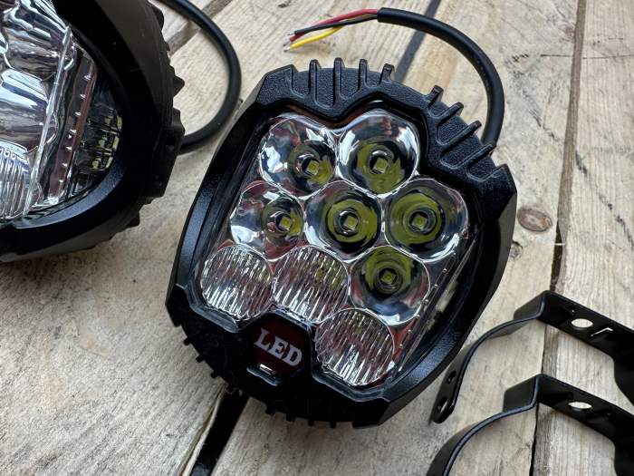 2 FAROS LED REDONDOS 3 PULGADAS 50W 6000K