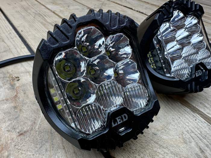 2 FAROS LED REDONDOS 3 PULGADAS 50W 6000K