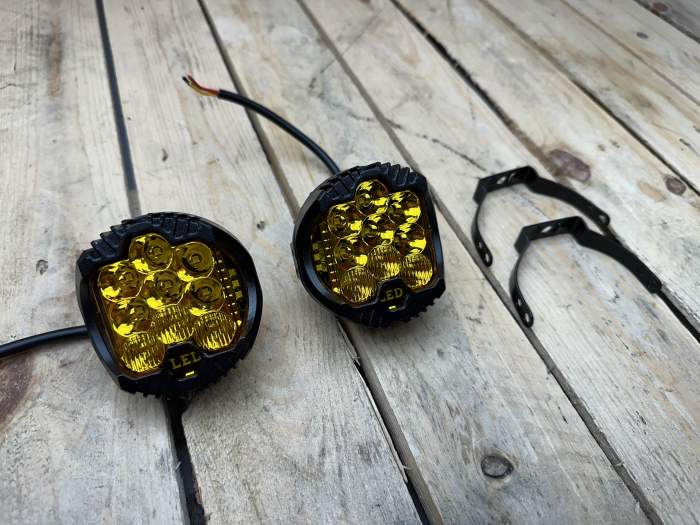 2 FAROS LED REDONDOS 3 PULGADAS 50W 3000K