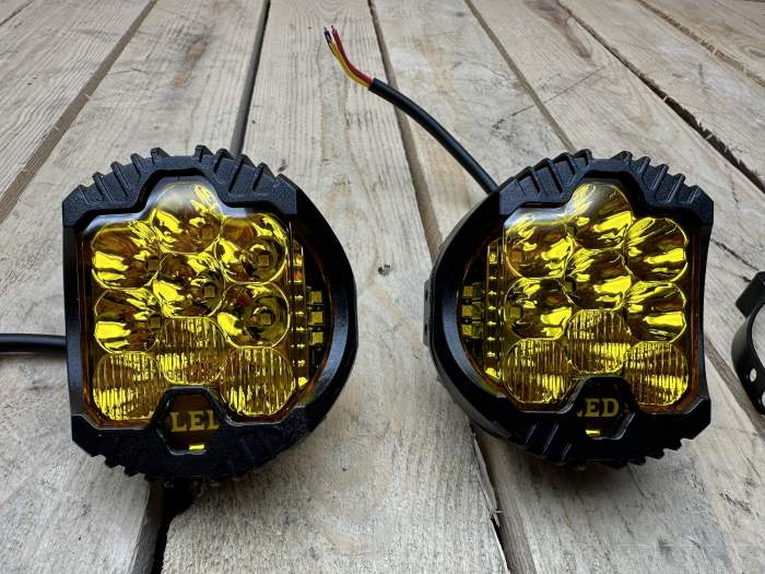 2 FAROS LED REDONDOS 3 PULGADAS 50W 3000K