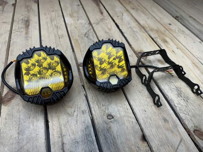 2 FAROS LED REDONDOS 5 PULGADAS 75W 3000K