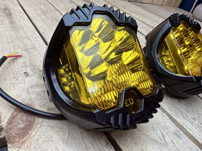 2 FAROS LED REDONDOS 5 PULGADAS 75W 3000K