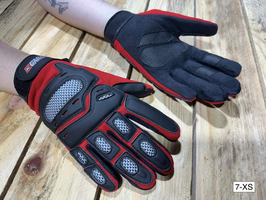 GUANTES T-XS DE MOTO GARIBALDI ROJOS