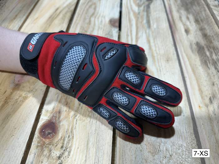 GUANTES T-XS DE MOTO GARIBALDI ROJOS