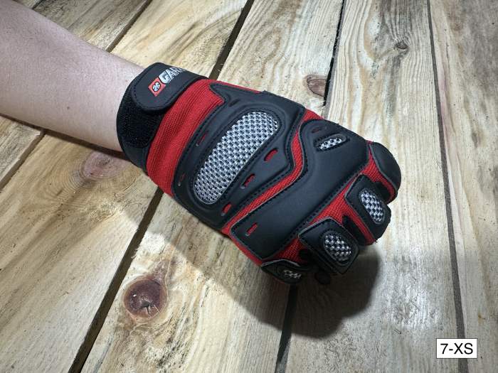 GUANTES T-XS DE MOTO GARIBALDI ROJOS