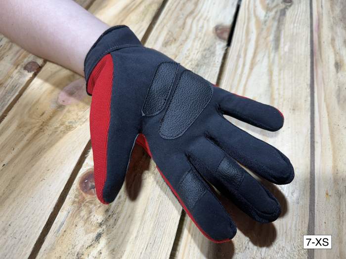 GUANTES T-XS DE MOTO GARIBALDI ROJOS
