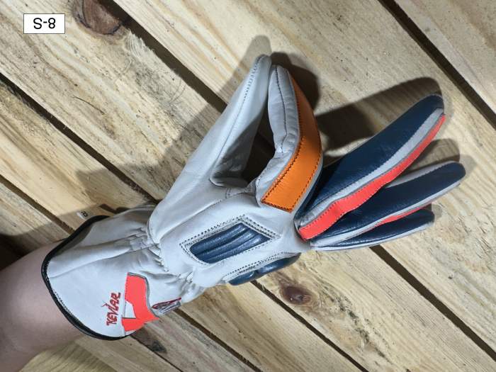 Guantes T-S De Moto Garibaldi Blancos