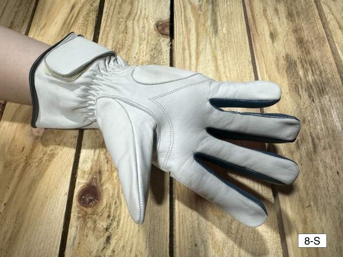 Guantes T-S De Moto Garibaldi Blancos