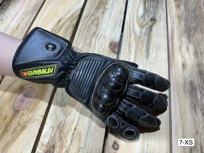GUANTES T-XS DE MOTO GARIBALDI CARBONO
