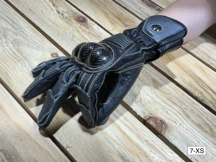 GUANTES T-XS DE MOTO GARIBALDI CARBONO