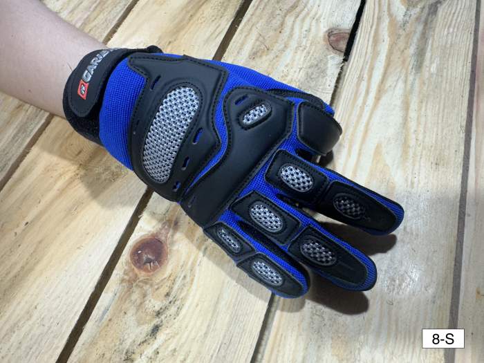 GUANTES T-S DE MOTO GARIBALDI AZUL