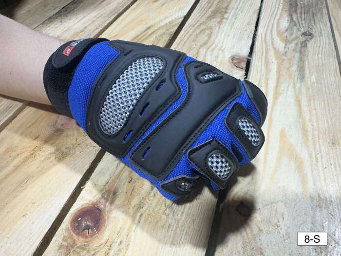 GUANTES T-S DE MOTO GARIBALDI AZUL