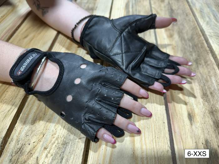 Guantes T-XXS De Cuero Cortos Garibaldi