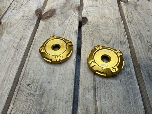 TAPA HORQUILLA BMW R1300GS CNC DORADA