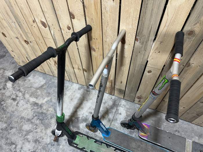 LOTE 3 PATINETES FREESTYLE USADOS