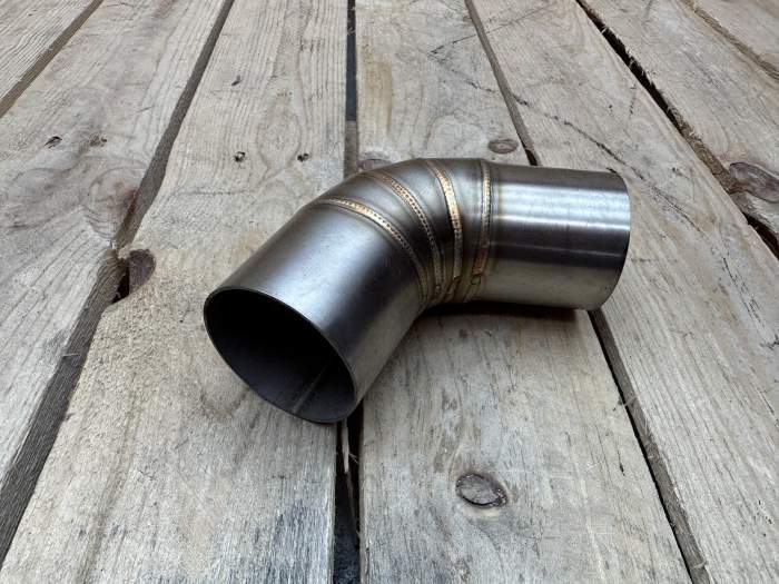 CODO ESCAPE INOX 48/51MM PARA MOTO