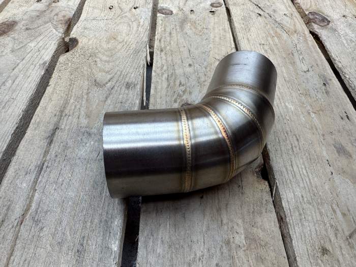 CODO ESCAPE INOX 48/51MM PARA MOTO
