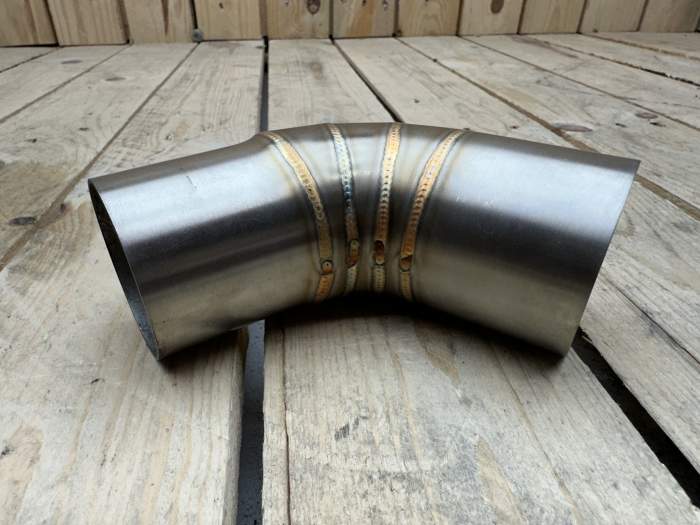 CODO ESCAPE INOX 48/51MM PARA MOTO