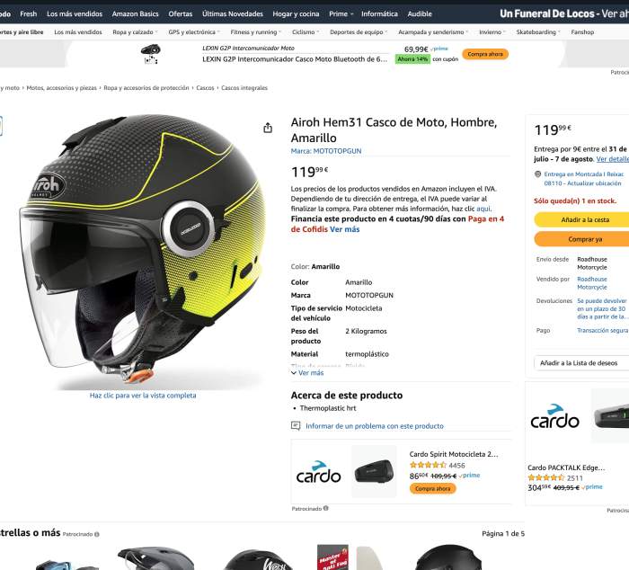 CASCO T-2XL AIROH HEM31