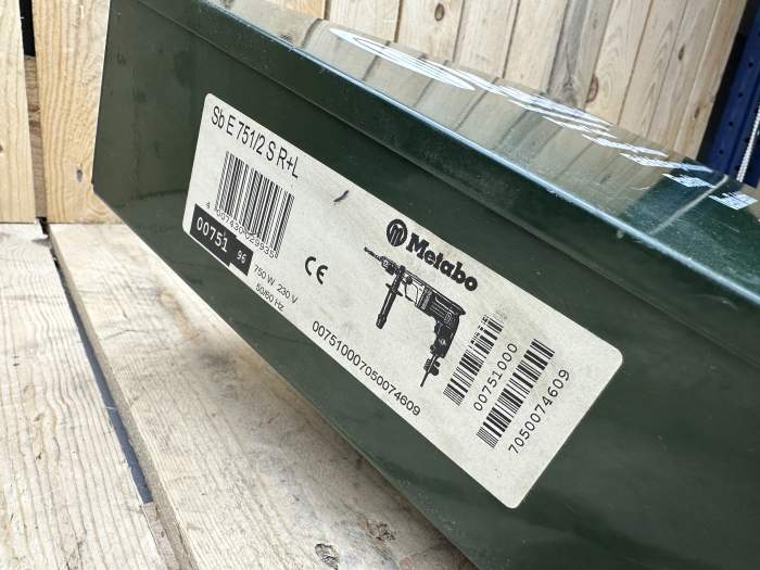 MALETÍN METABO VACÍO MODELO SB E 751/2 S R+L