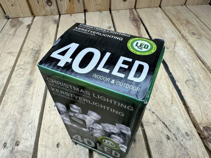 GUIRNALDA NAVIDEÑA 40 LED BLANCO FRÍO – 9M