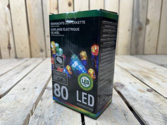GUIRNALDA NAVIDEÑA 80 LED MULTICOLOR – 13M