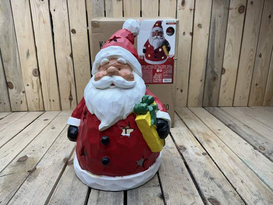 PORTAVELAS PAPÁ NOEL 43CM