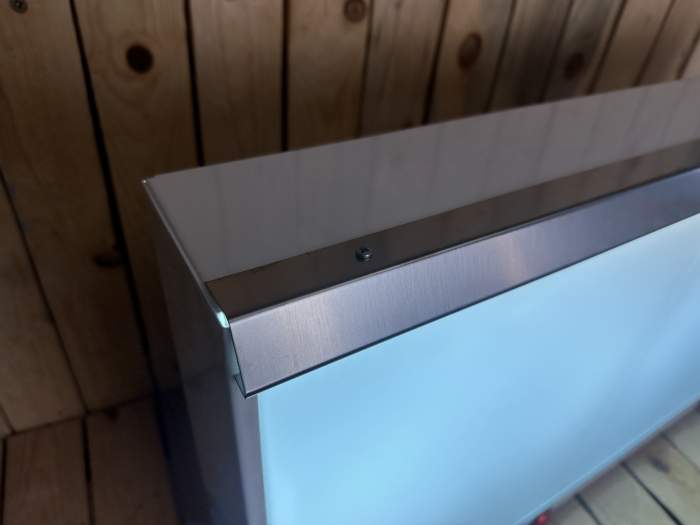 NEGATOSCOPIO 2 PANTALLAS ACERO BLANCO