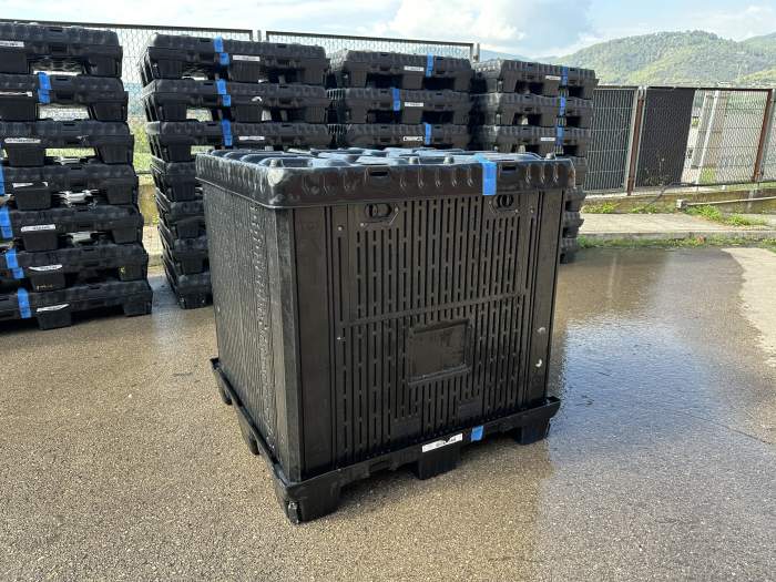 PALET BOX PLEGABLE INDUSTRIAL 114×119×115 CM