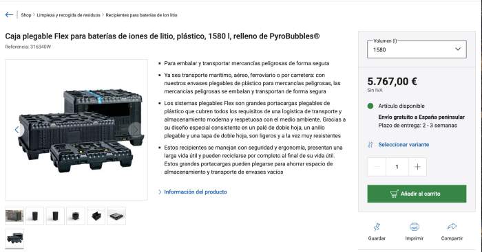 PALET BOX PLEGABLE INDUSTRIAL 114×119×115 CM